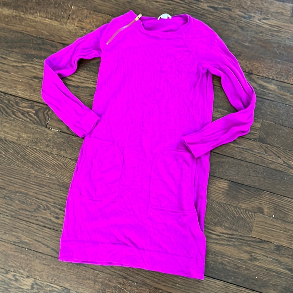 Crewcuts magenta sweater dress